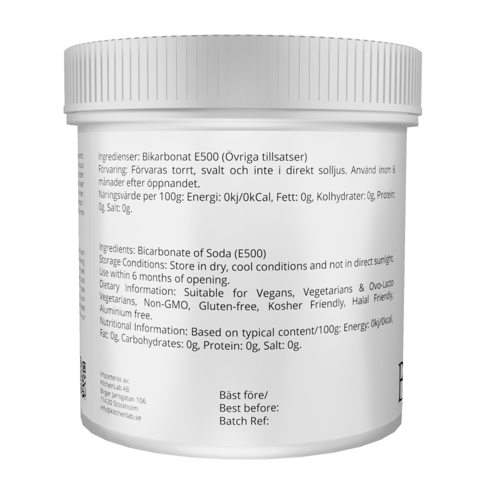 Wodorowęglan (E500) - The Kitchen Lab Wodorowęglan (E500) - The Kitchen Lab
