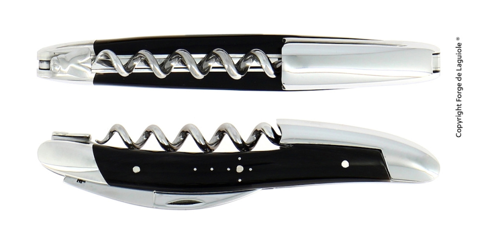 Nóż sommelierski z ciemnego rogu, polerowany, Tradition - Forge de Laguiole w grupie Bar i wino / Akcesoria do wina / Noże sommeliera i otwieracze do butelek w The Kitchen Lab (1446-24040)