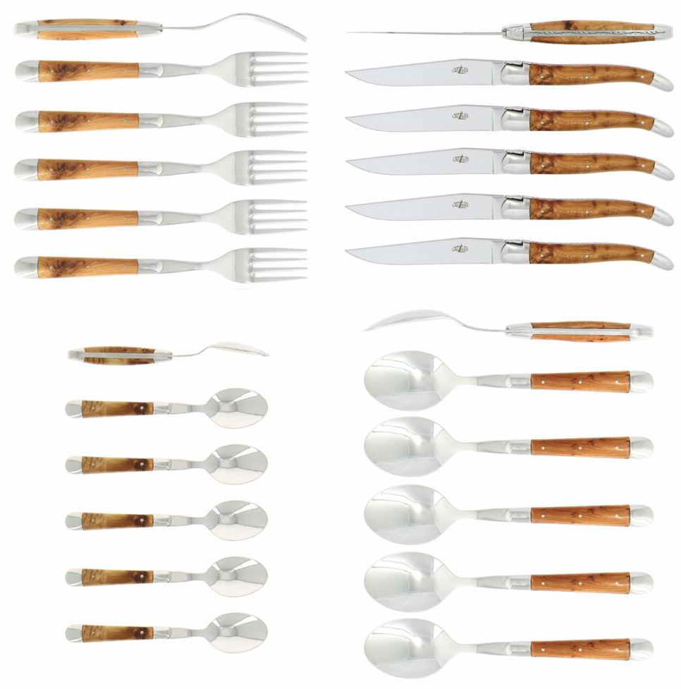 Zestaw sztućców 03, uchwyty En, polerowane, Tradition - Forge de Laguiole w grupie Nakrycie stołu / Sztućce / Sztućce w The Kitchen Lab (1446-32854)