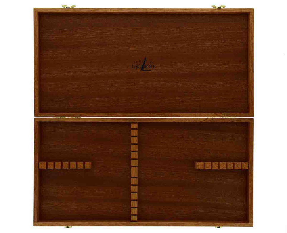 Zestaw sztućców 05, rękojeści brzozowe, polerowane, Tradition - Forge de Laguiole