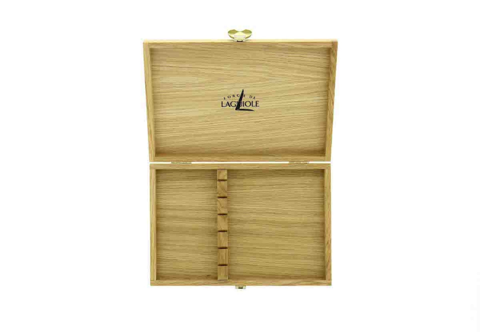 Pudełko na 6 sztućców, dąb - Forge de Laguiole w grupie Nakrycie stołu / Sztućce / Przechowywanie sztućców w The Kitchen Lab (1446-32872)