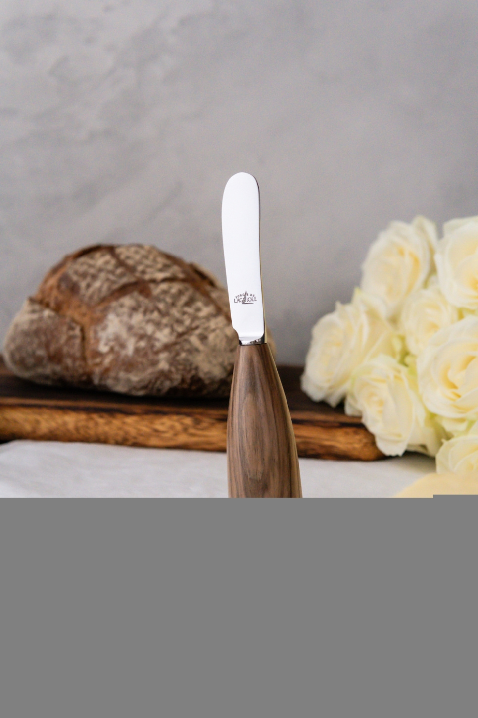 Nóż do masła z rękojeścią z orzecha włoskiego, Lou Bure - Forge de Laguiole