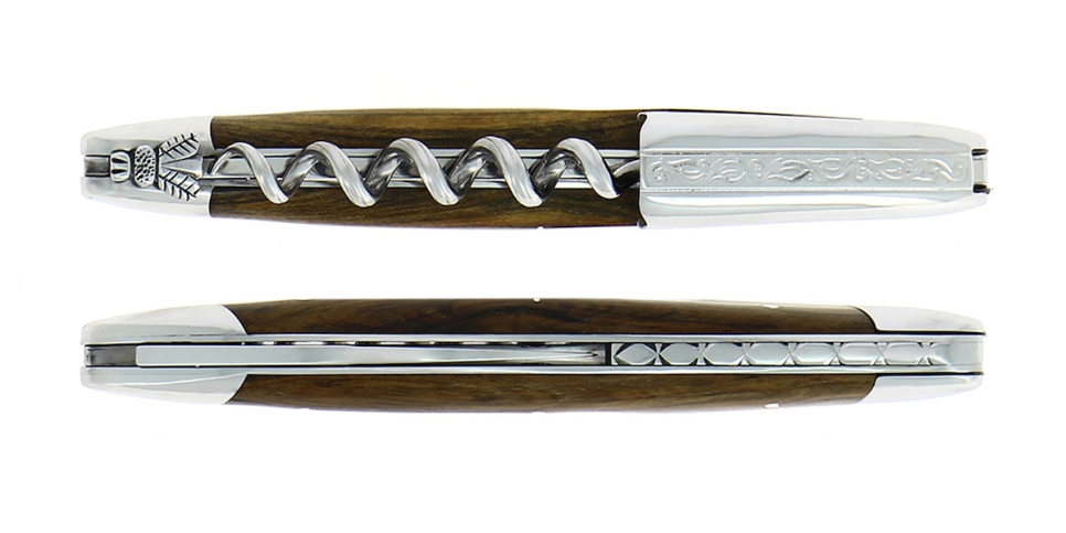 Nóż sommelierski Pistage, damascenizowany z dekoracją, kolekcja - Forge de Laguiole