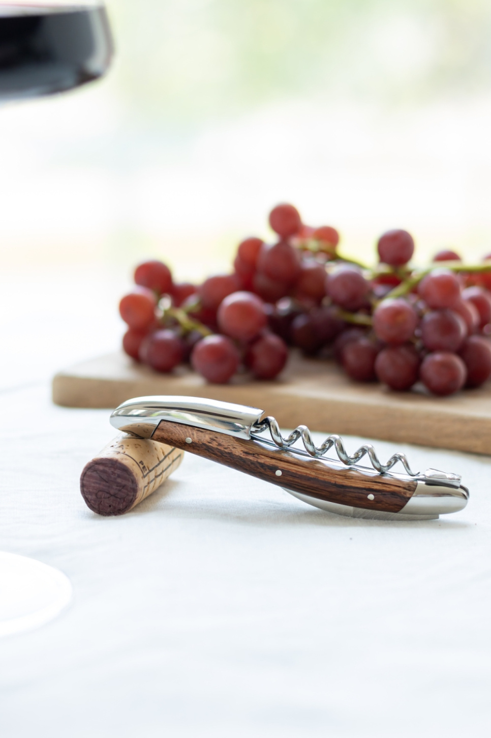 Nóż sommelierski z drewna Vine, polerowany, Tradition - Forge de Laguiole