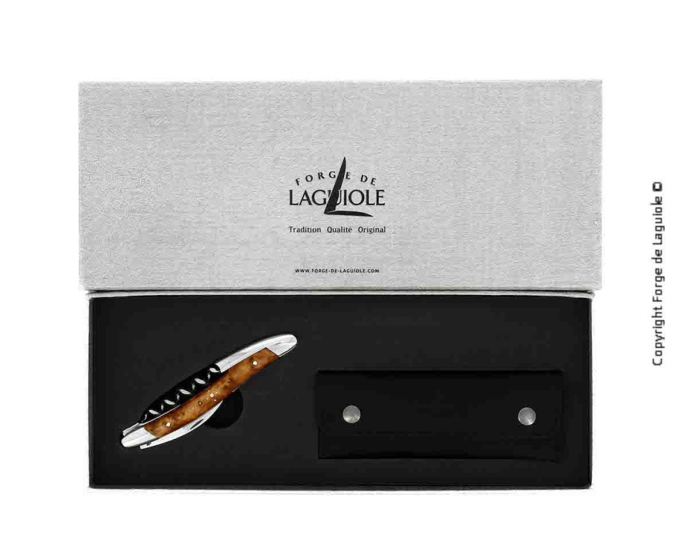 Nóż sommelierski Tuja, damasceński z dekoracją, kolekcja - Forge de Laguiole w grupie Bar i wino / Akcesoria do wina / Noże sommeliera i otwieracze do butelek w The Kitchen Lab (1446-32979)