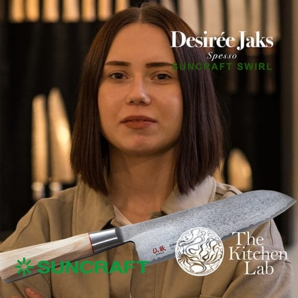 Mały nóż do parowania, 15 cm - Suncraft Swirl