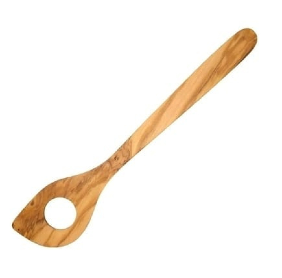 Łyżka z otworami z drewna oliwnego, 30 cm - Scanwood w grupie Gotowanie / Przybory kuchenne / Chochle i łyżki w The Kitchen Lab (1451-13290)