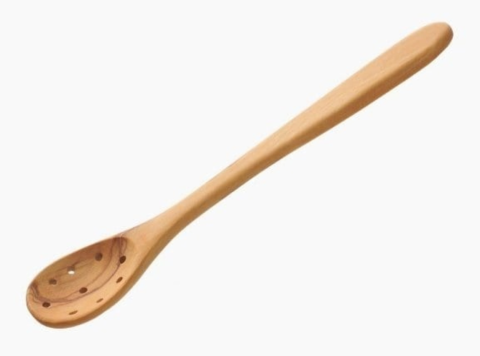 Mała drewniana łyżka z otworem, 21 cm - Scanwood w grupie Gotowanie / Przybory kuchenne / Chochle i łyżki w The Kitchen Lab (1451-20227)