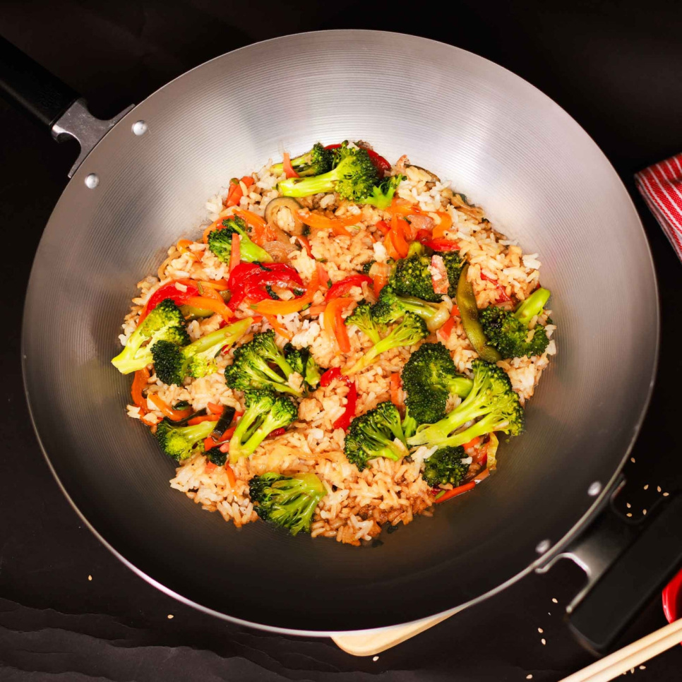 Wok ze stali węglowej, 30 cm - Joyce Chen