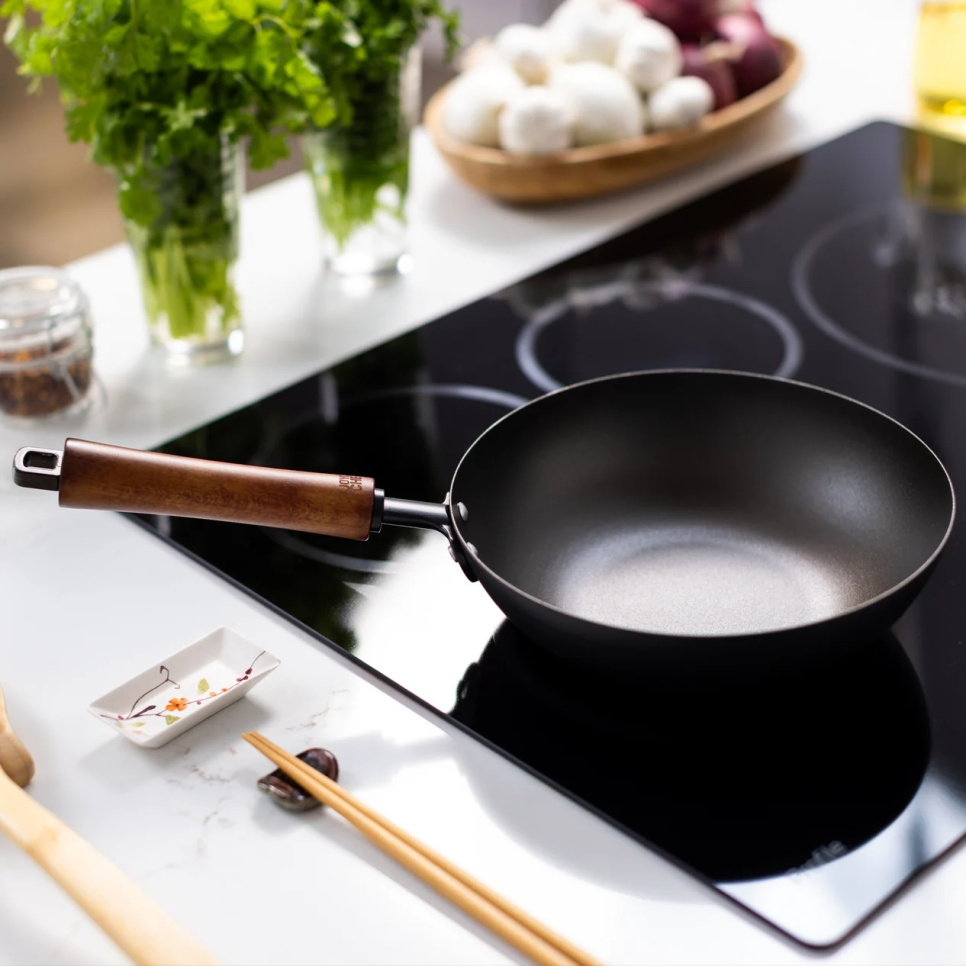 Patelnia Stir Fry ze stali węglowej, wypalone - Joyce Chen