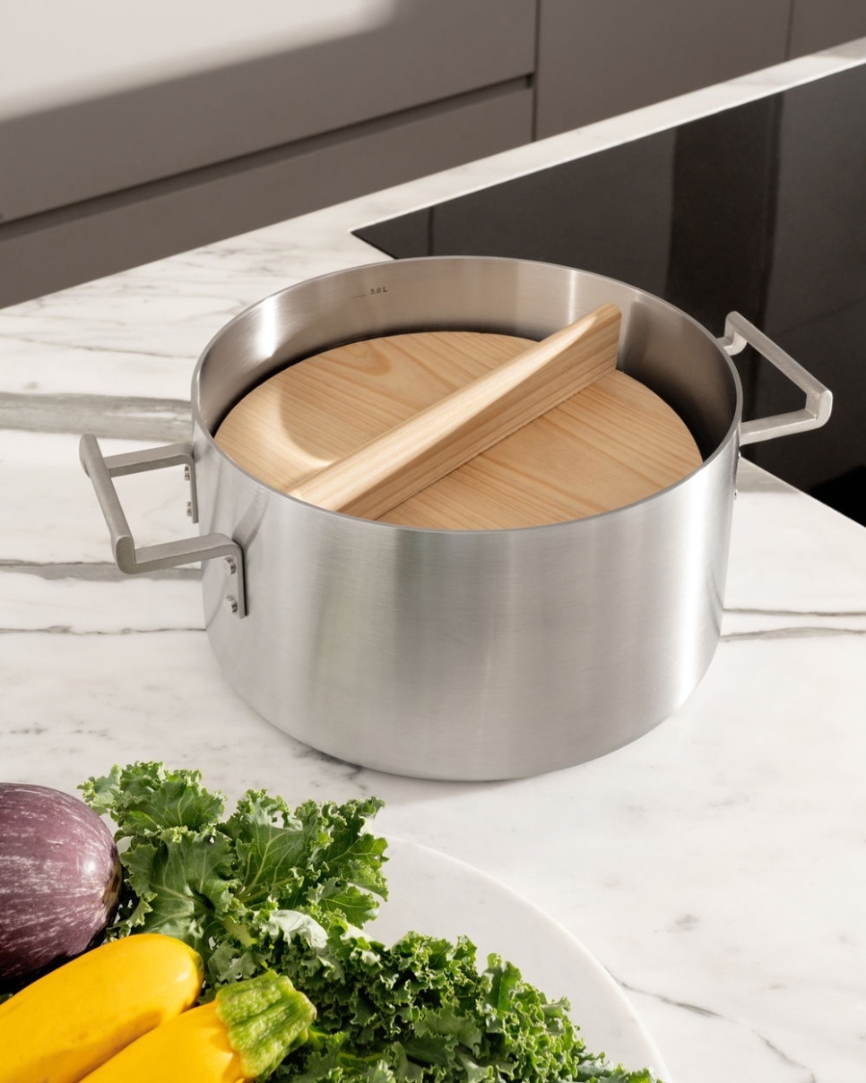 Otoshibuta, japoński drewniany okapnik 23 cm, Convivio - Alessi