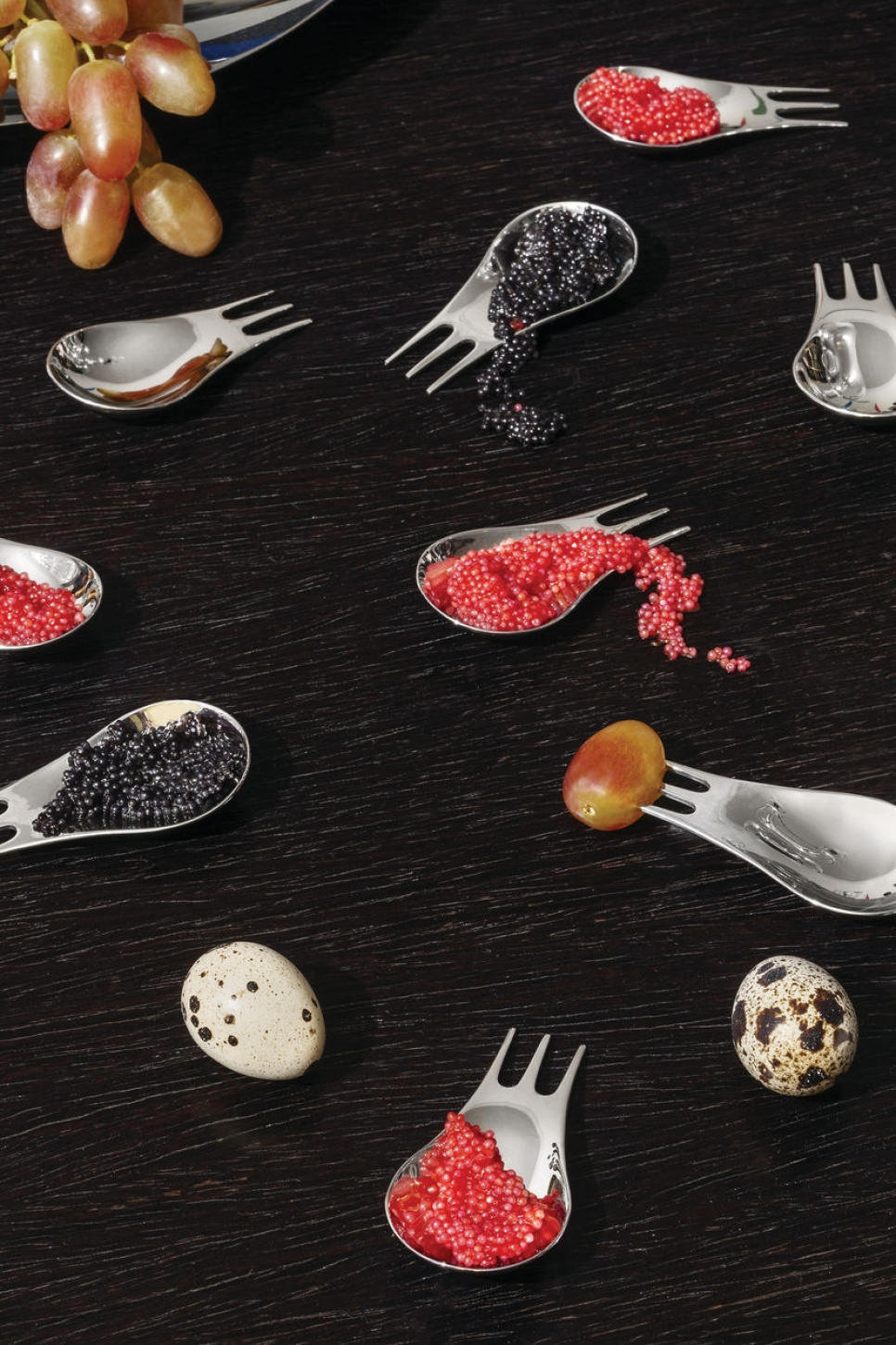 Moscardino, sztućce do przekąsek, tapas i aperitivo, 4 sztuki - Alessi