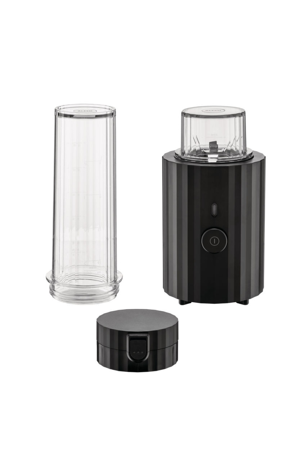 Blender osobisty / mini mikser, Plissé, czarny - Alessi w grupie Urządzenia kuchenne / Mieszaj i siekaj / Blendery w The Kitchen Lab (1466-31437)