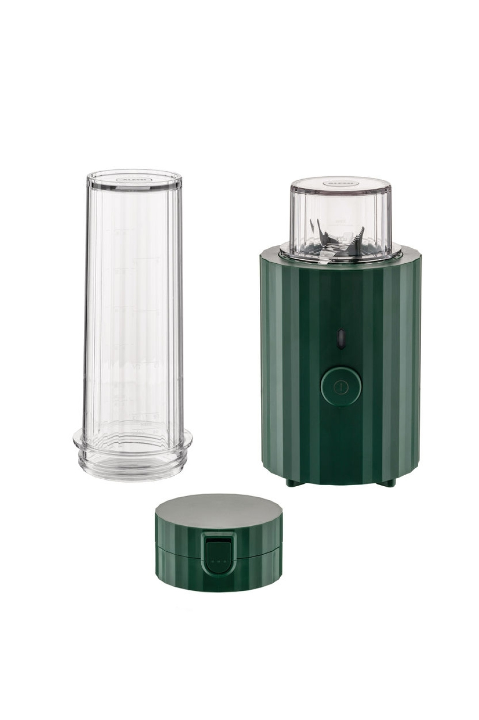 Blender osobisty / mini mikser, Plissé, zielony - Alessi w grupie Urządzenia kuchenne / Mieszaj i siekaj / Blendery w The Kitchen Lab (1466-31438)