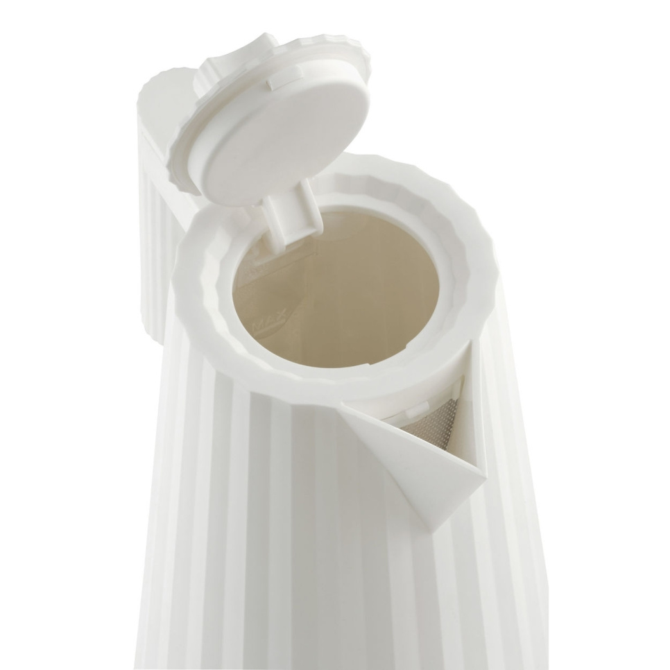 Czajnik z regulacją temperatury, Plissé, biały - Alessi