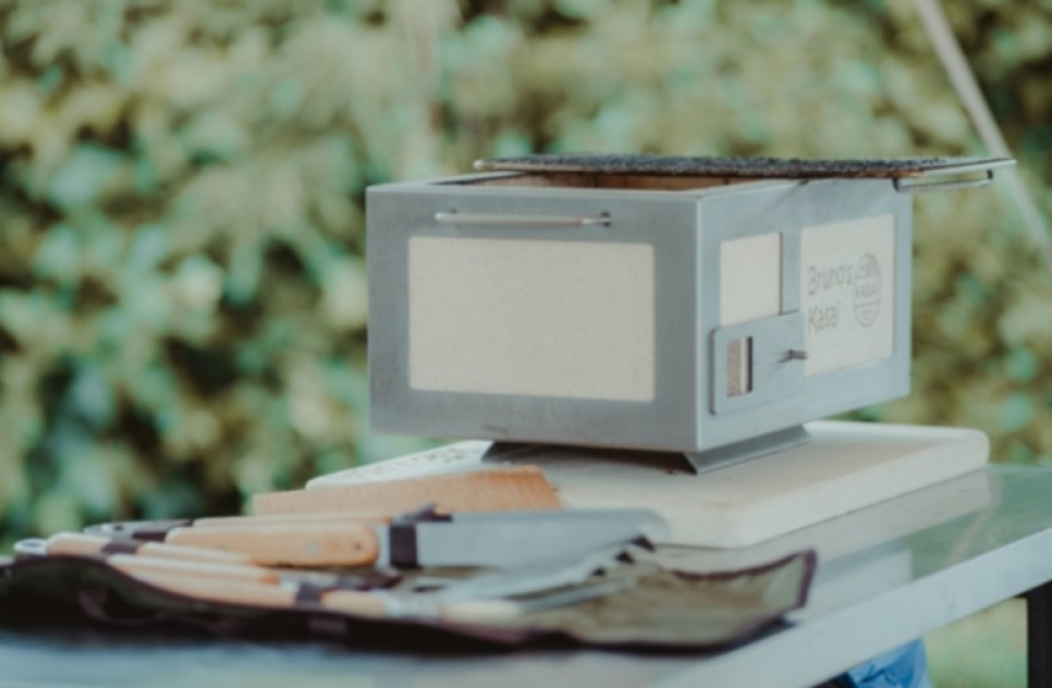 Grill stołowy/conro grill z ramą ze stali nierdzewnej, Little 40 x 26 cm - Kasai Grill stołowy/conro grill z ramą ze stali nierdzewnej, Little 40 x 26 cm - Kasai