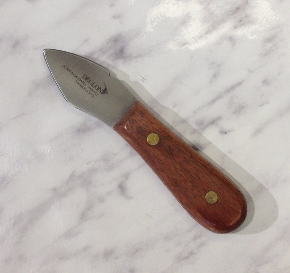 Nóż do ostryg z szerokim ostrzem, drewniana rączka - Déglon w grupie Nakrycie stołu / Sztućce / Przybory do skorupiaków w The Kitchen Lab (1525-14240)
