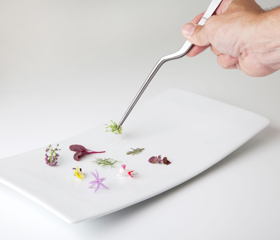 Pęseta nakładana, offsetowa - 100% Chef - 20 cm Pęseta nakładana, offsetowa - 100% Chef - 20 cm