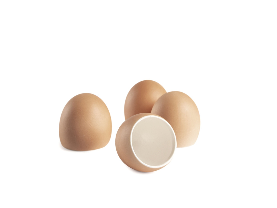 Jajka w porcelanie do serwowania, brązowe, opakowanie 6 sztuk - 100% Chef w grupie Nakrycie stołu / Inne do nakrycia stołu / Układ w The Kitchen Lab (1532-26316)