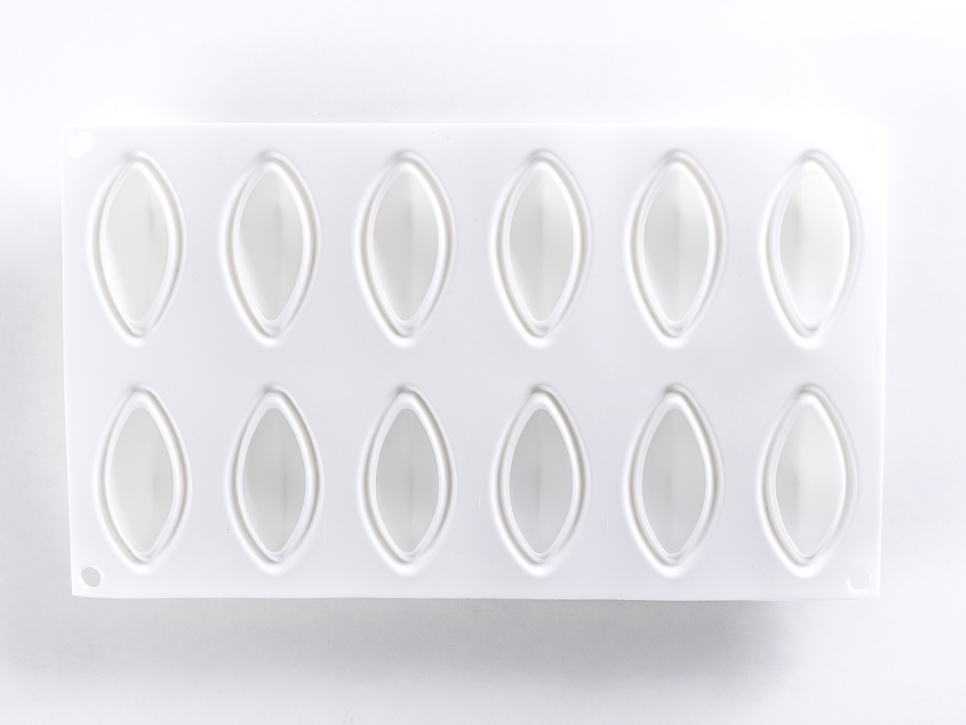 Forma silikonowa do dekoracji, Quenelle - 100% Chef Forma silikonowa do dekoracji, Quenelle - 100% Chef