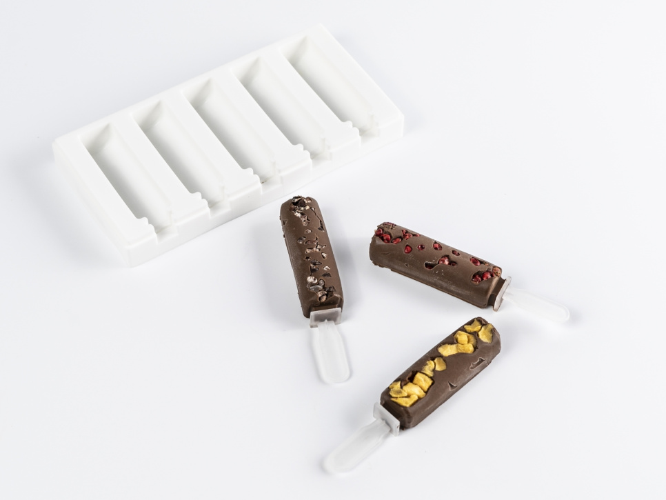 Forma silikonowa do dekoracji, Mini lody na patyku model 2 - 100% Chef w grupie Pieczenie / Formy do pieczenia / Foremki silikonowe w The Kitchen Lab (1532-31092)