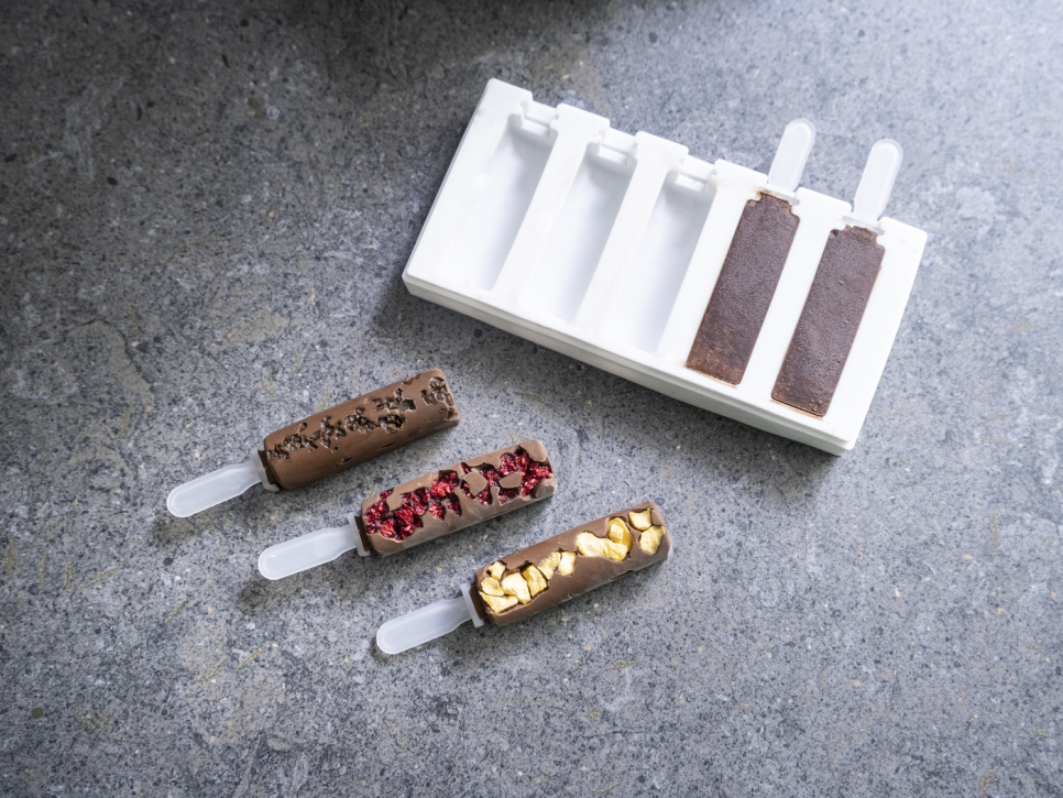 Forma silikonowa do dekoracji, Mini lody na patyku model 2 - 100% Chef