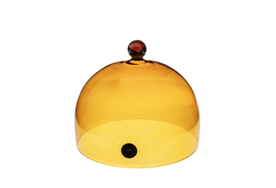 Szklany dzwonek do wyrzutni dymu ø18 cm, bursztynowy - 100% Chef w grupie Urządzenia kuchenne / Pozostałe urządzenia kuchenne / Pistolety do palenia w The Kitchen Lab (1532-31095)