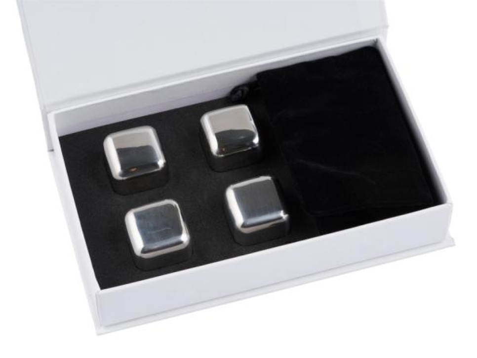 Kamienie do whisky ze stali nierdzewnej, opakowanie 4 szt.