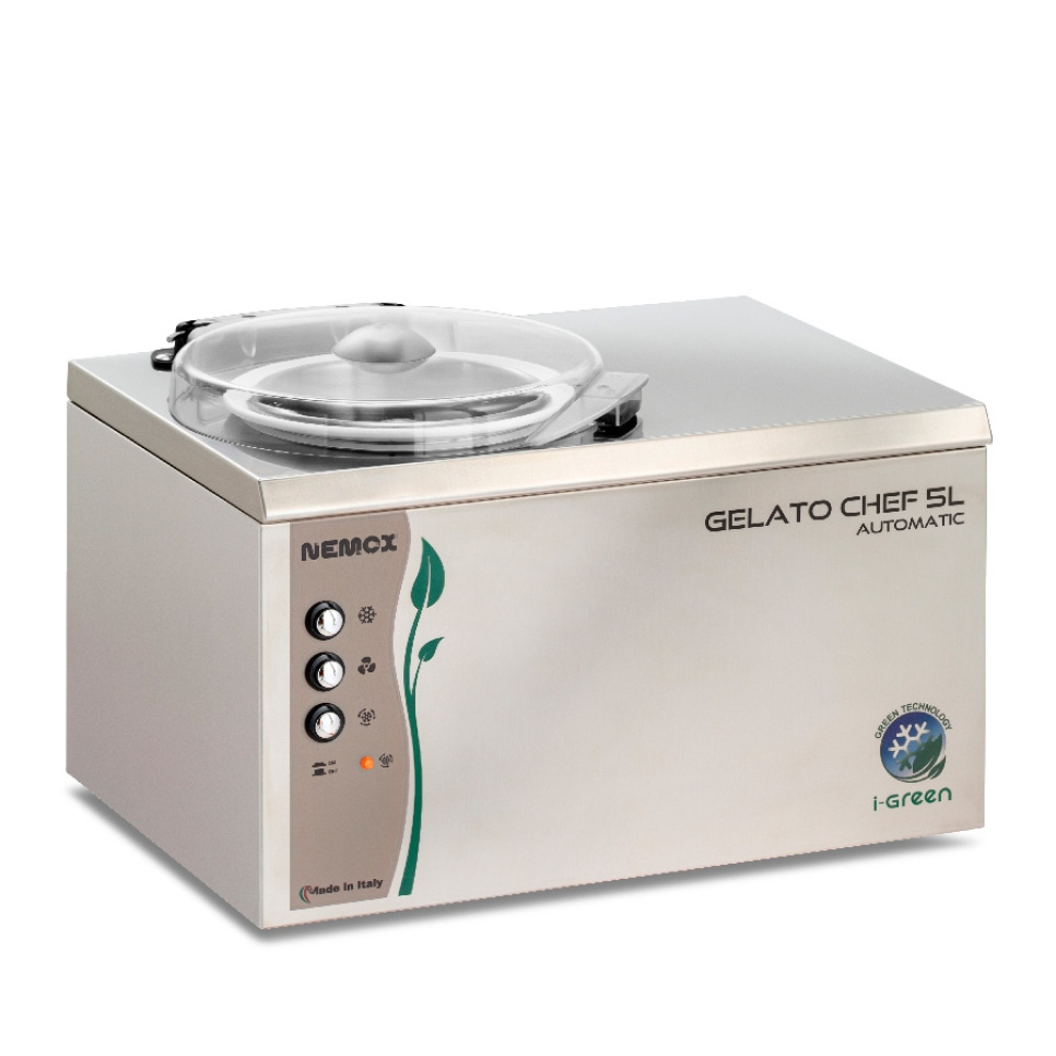 Maszyna do lodów Gelato Chef 5L Auto I-Green - Nemox w grupie Urządzenia kuchenne / Chłodzenie i mrożenie / Maszynki do lodów w The Kitchen Lab (1544-28267)