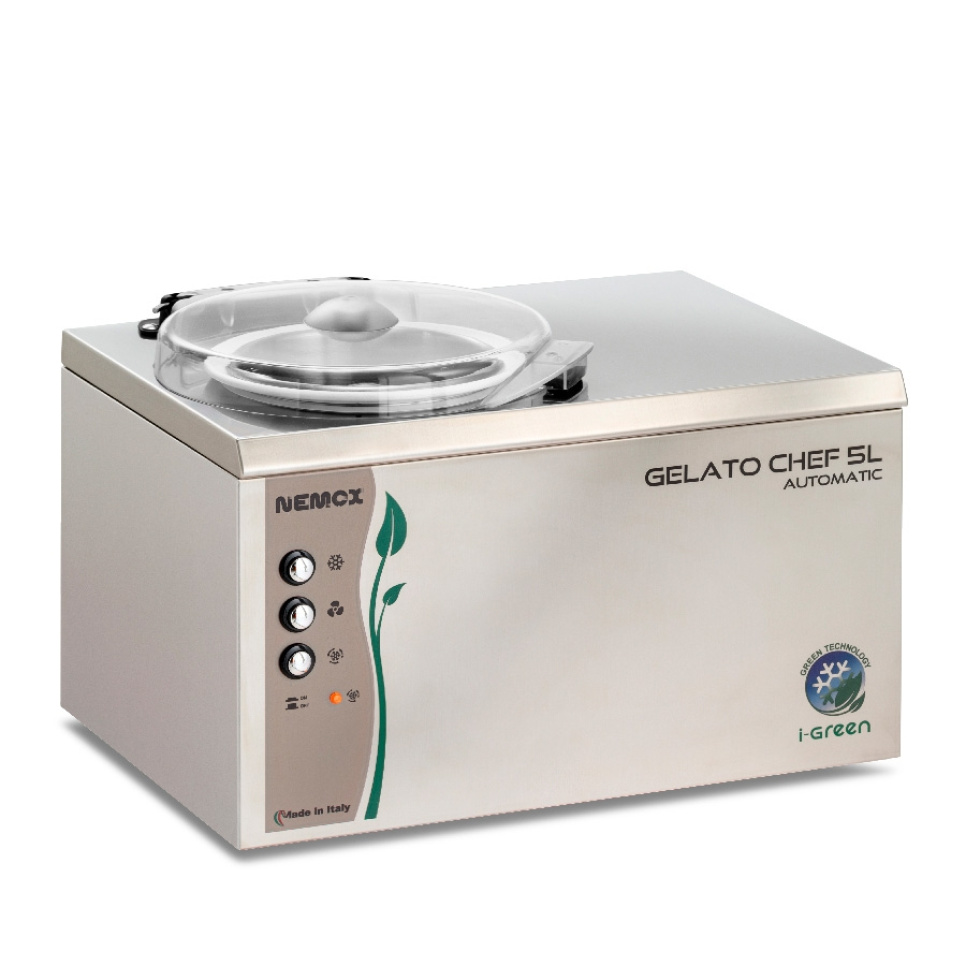 Maszyna do lodów Gelato Chef 5L Auto I-Green - Nemox w grupie Urządzenia kuchenne / Chłodzenie i mrożenie / Maszynki do lodów w The Kitchen Lab (1544-28267)