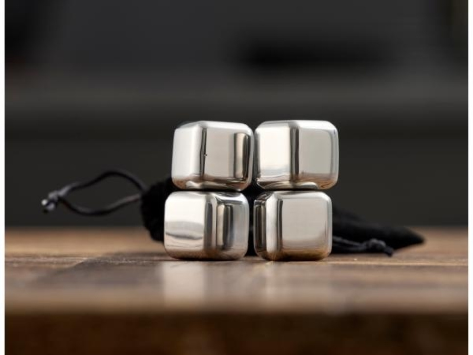 Kamienie do whisky ze stali nierdzewnej, 4-pak - Funkcja Kamienie do whisky ze stali nierdzewnej, 4-pak - Funkcja