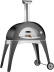Piec do pizzy, opalany drewnem, Ciao - Alfa Forni - Szary, Piekarnik i podstawa
