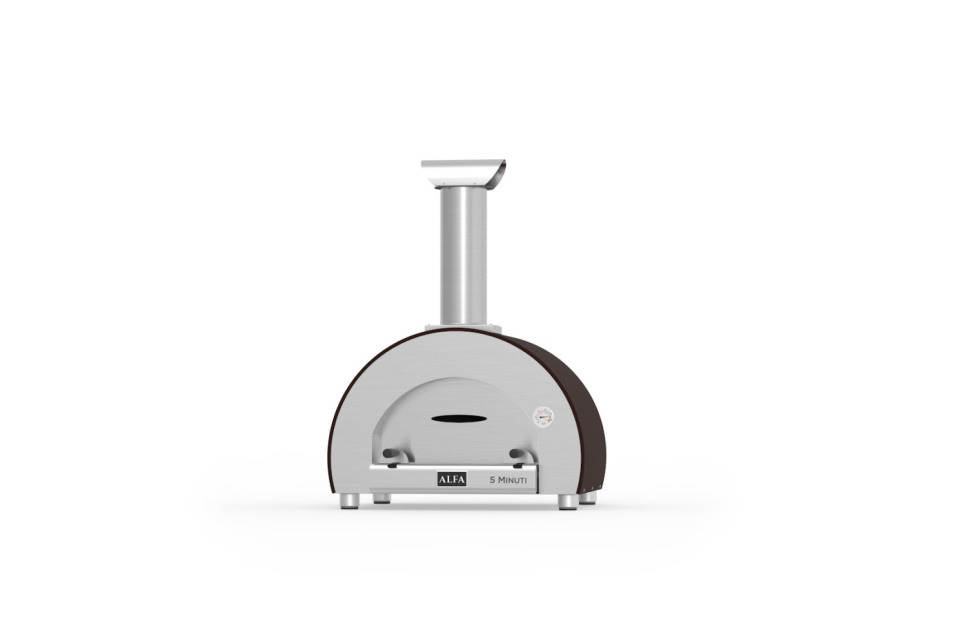5 Minuti, piec do pizzy opalany drewnem, kolor miedziany - Alfa Forni