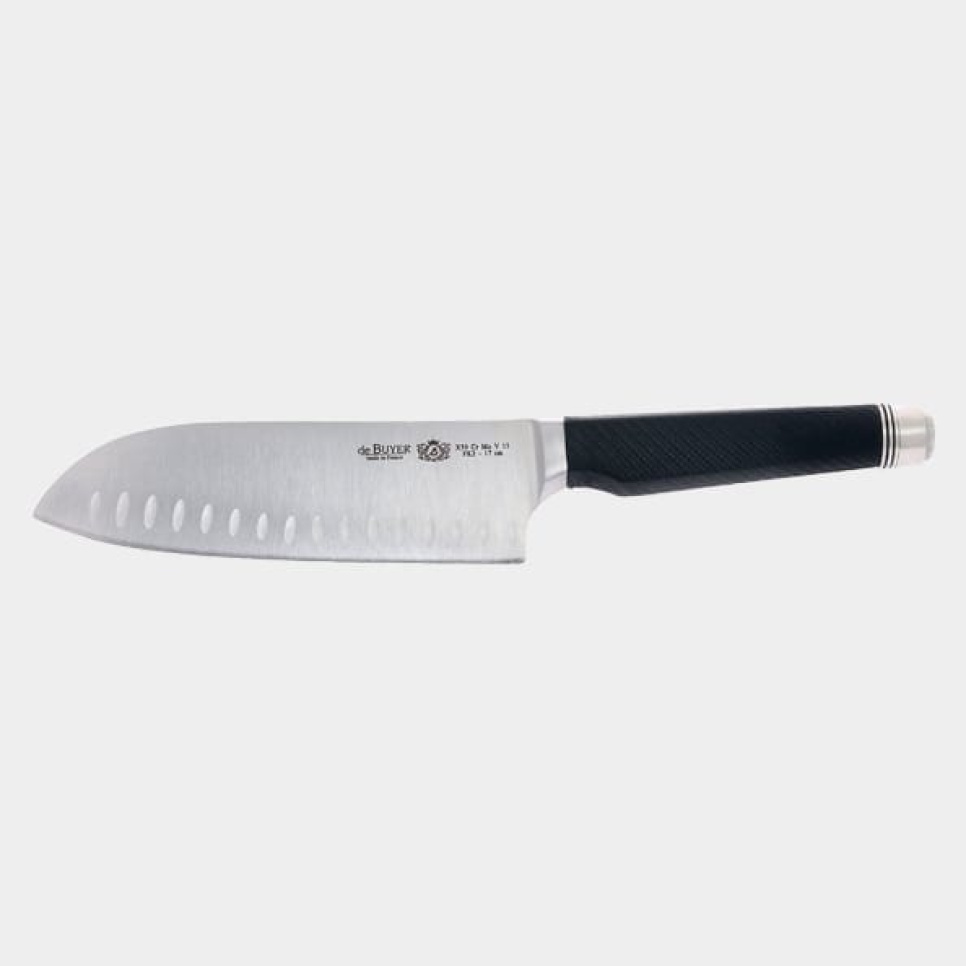 Nóż Santoku, 17 cm - de Buyer w grupie Gotowanie / Noże kuchenne / Noże Santoku w The Kitchen Lab (1602-13204)