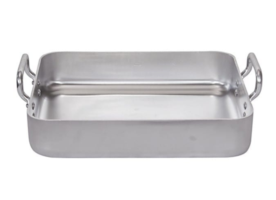 Brytfanna z bardzo grubego (4 mm) aluminium, 40x32x9 cm - de Buyer w grupie Gotowanie / Naczynia do piekarnika i pojemniki gastronomiczne / Formy do piekarników w The Kitchen Lab (1602-13221)