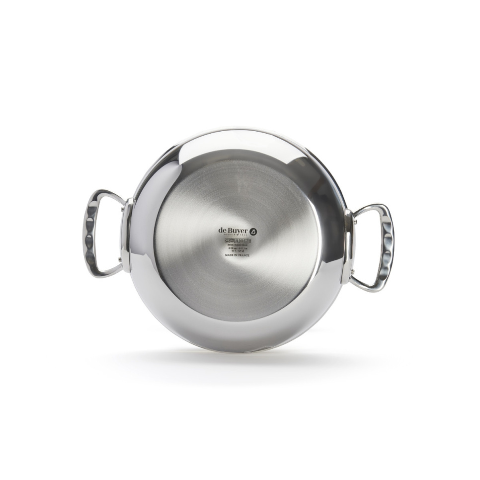 Niski gulasz z pokrywką i zaokrąglonymi krawędziami, 28 cm, powinowactwo - de Buyer Niski gulasz z pokrywką i zaokrąglonymi krawędziami, 28 cm, powinowactwo - de Buyer