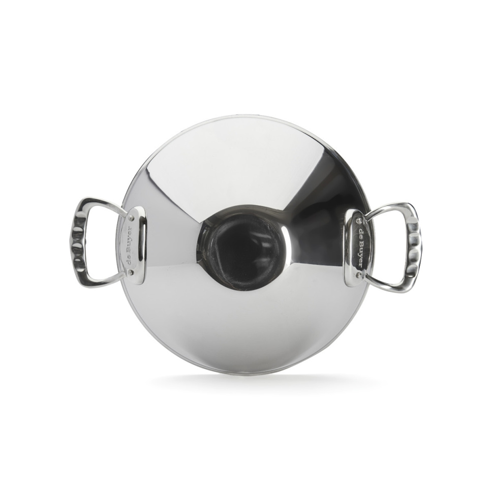 Wok w stali nierdzewnej z dwoma uchwytami, 32 cm, powinowactwo - de Buyer Wok w stali nierdzewnej z dwoma uchwytami, 32 cm, powinowactwo - de Buyer