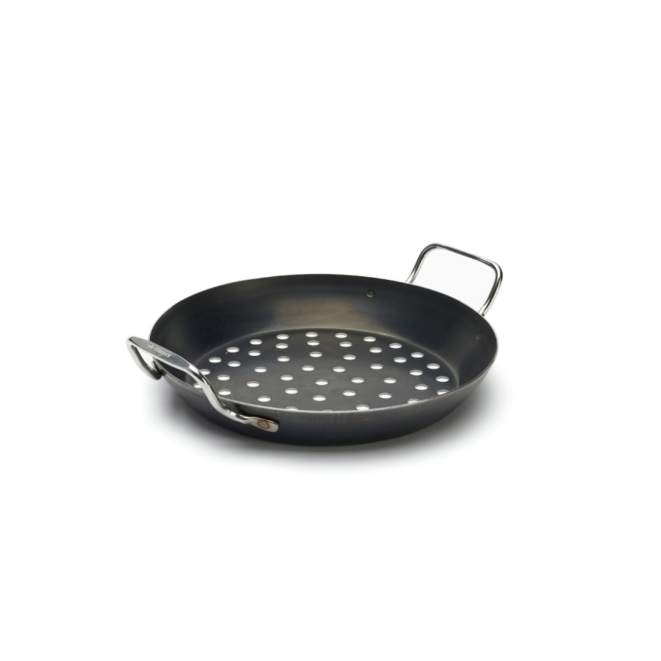 Perforowana patelnia ze stali węglowej do grilla, Ø28 cm - de Buyer w grupie Grille, kuchenki i piekarniki / Akcesoria do grillowania / Pozostałe akcesoria do grillowania w The Kitchen Lab (1602-27260)