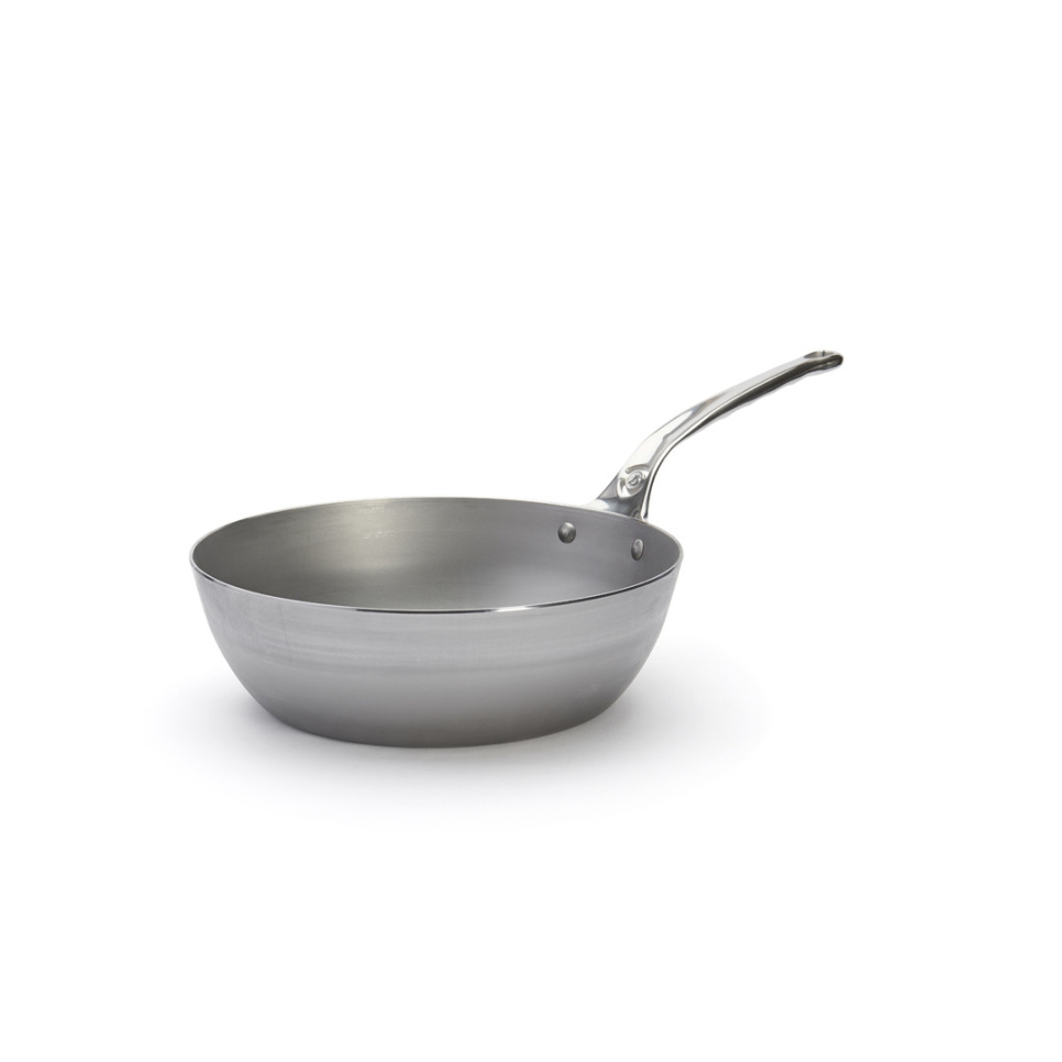 Sauteuse w stali węglowej z uchwytem ze stali nierdzewnej, 28 cm, Mineral B Pro - de Buyer w grupie Gotowanie / Patelnia / Sauteuse w The Kitchen Lab (1602-27269)