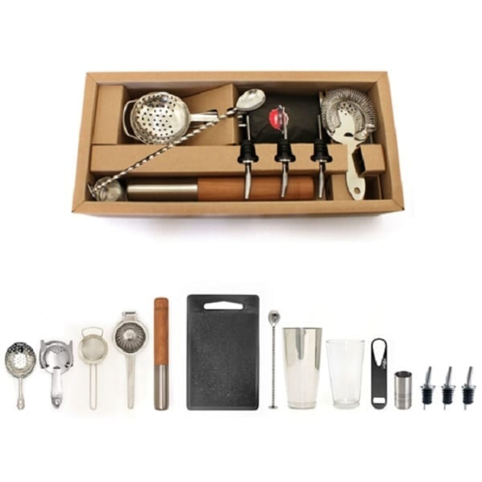 Elite Cocktail Kit, 15 elementów narzędzi barowych - Bonzer w grupie Bar i wino / Wyposażenie baru / Zestaw do koktajli w The Kitchen Lab (1611-15738)