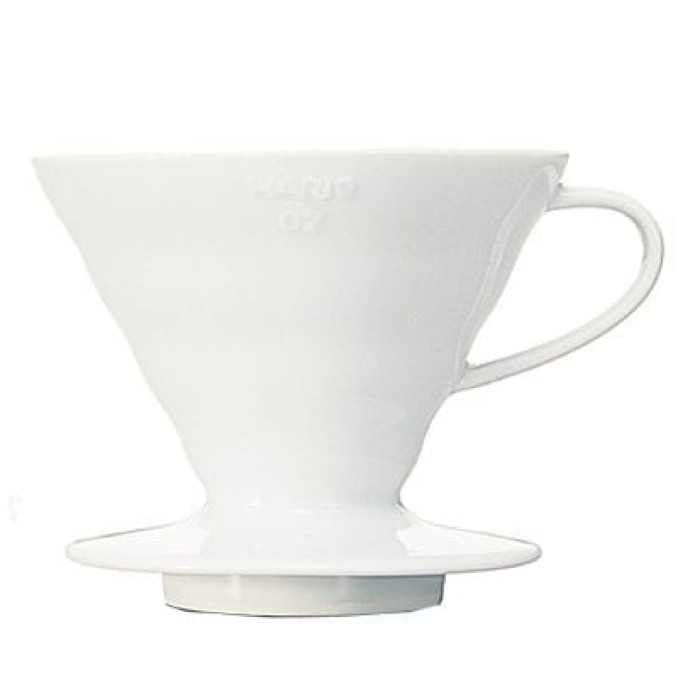 V60 02, Uchwyt filtra z porcelany - Hario w grupie Herbata i kawa / Brew coffee / Pour over / Uchwyt filtra w The Kitchen Lab (1636-13646)