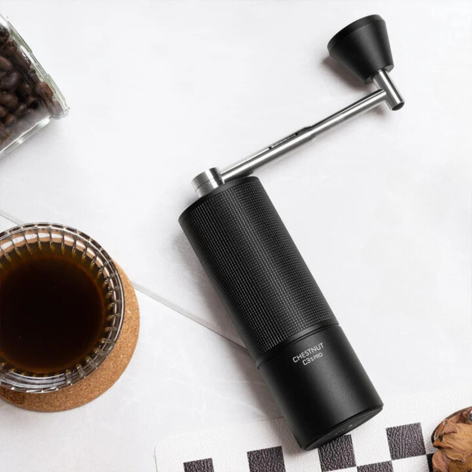 Ręczny młynek do kawy C3 PRO S2C Black ze składaną rączką - Timemore Ręczny młynek do kawy C3 PRO S2C Black ze składaną rączką - Timemore