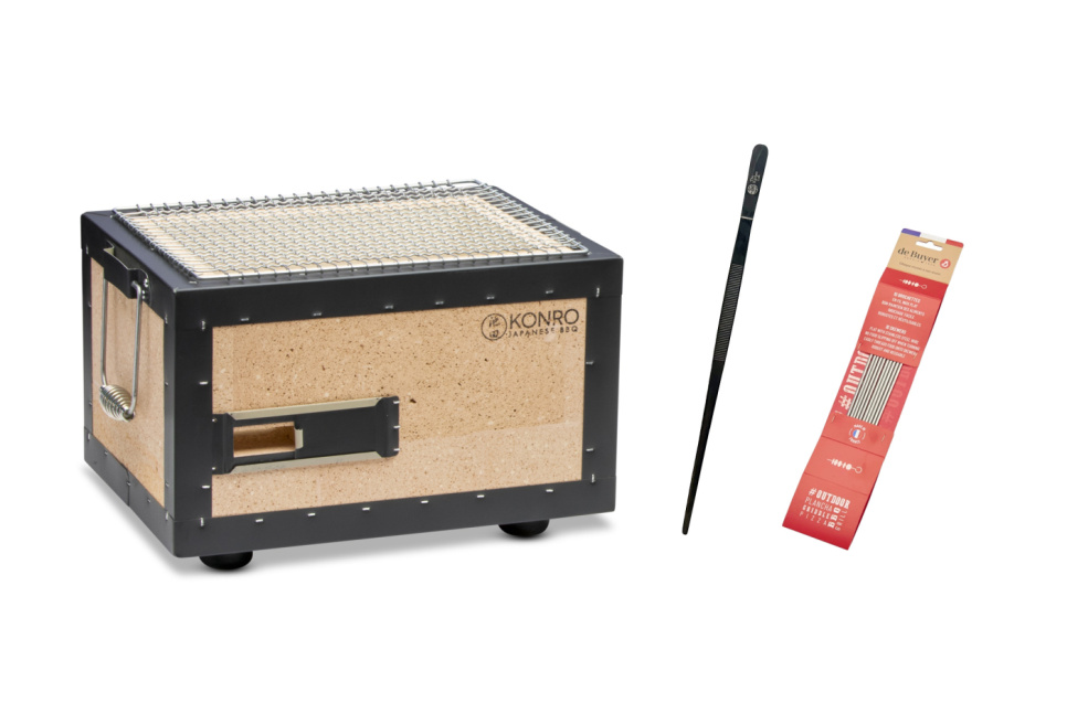 Konro Professional-paket, Japansk kolgrill - Konro w grupie Grille, kuchenki i piekarniki / Grillowanie / Grille stołowe w The Kitchen Lab (1731-30791)