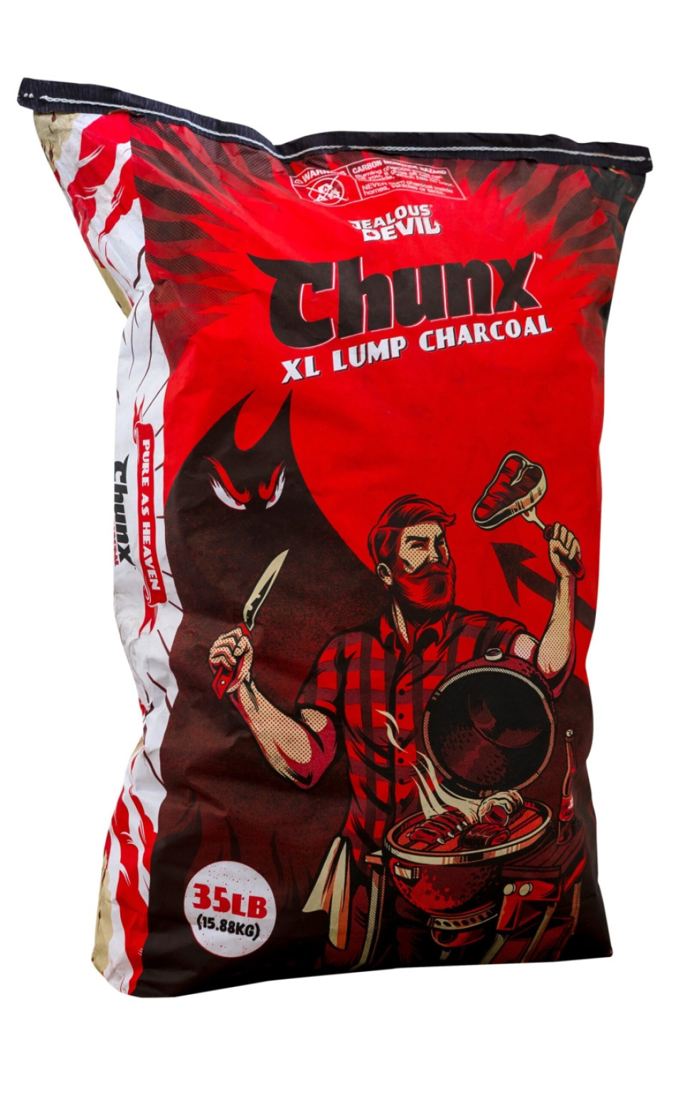 Węgiel drzewny do grilla, Chunx XL - Hardwood Lump Charcoal, 15,88 kg - Jealous Devil Węgiel drzewny do grilla, Chunx XL - Hardwood Lump Charcoal, 15,88 kg - Jealous Devil