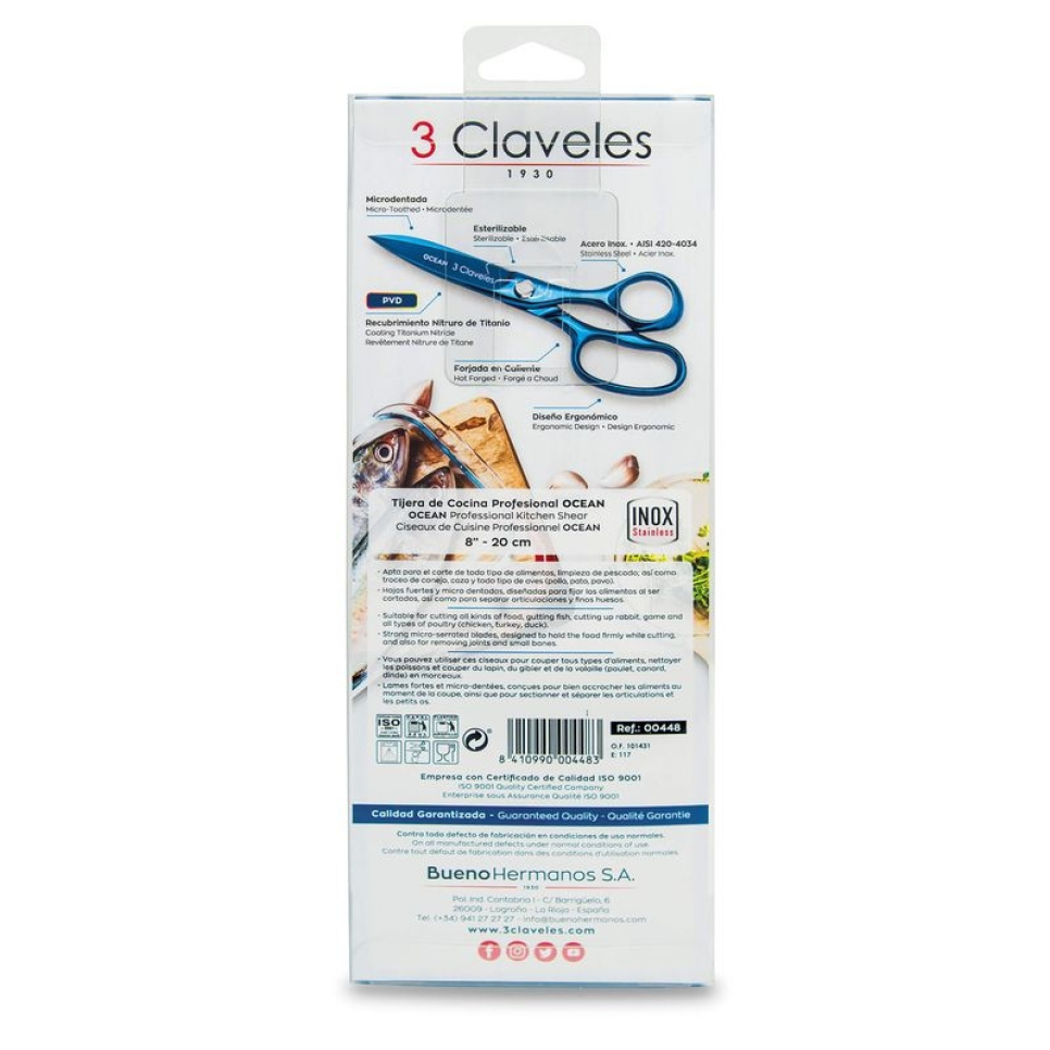 Nożyczki kuchenne, Ocean - 3 Claveles
