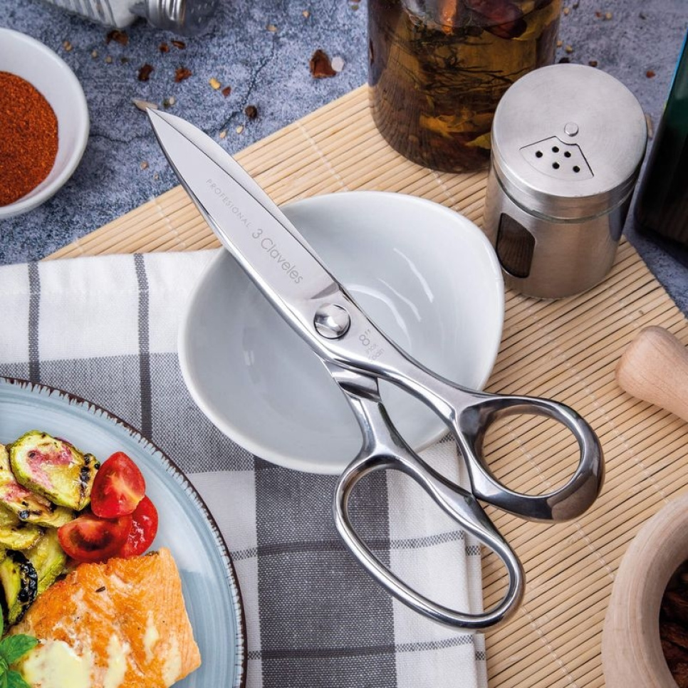 Nożyczki kuchenne ze stali nierdzewnej, Prof-Class - 3 Claveles