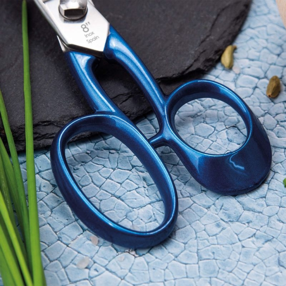 Profesjonalne nożyczki kuchenne ze stali nierdzewnej, niebieskie - 3 Claveles