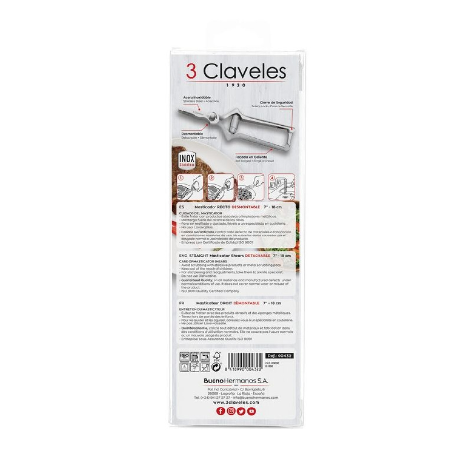 Nożyce do surowej wołowiny - 3 Claveles