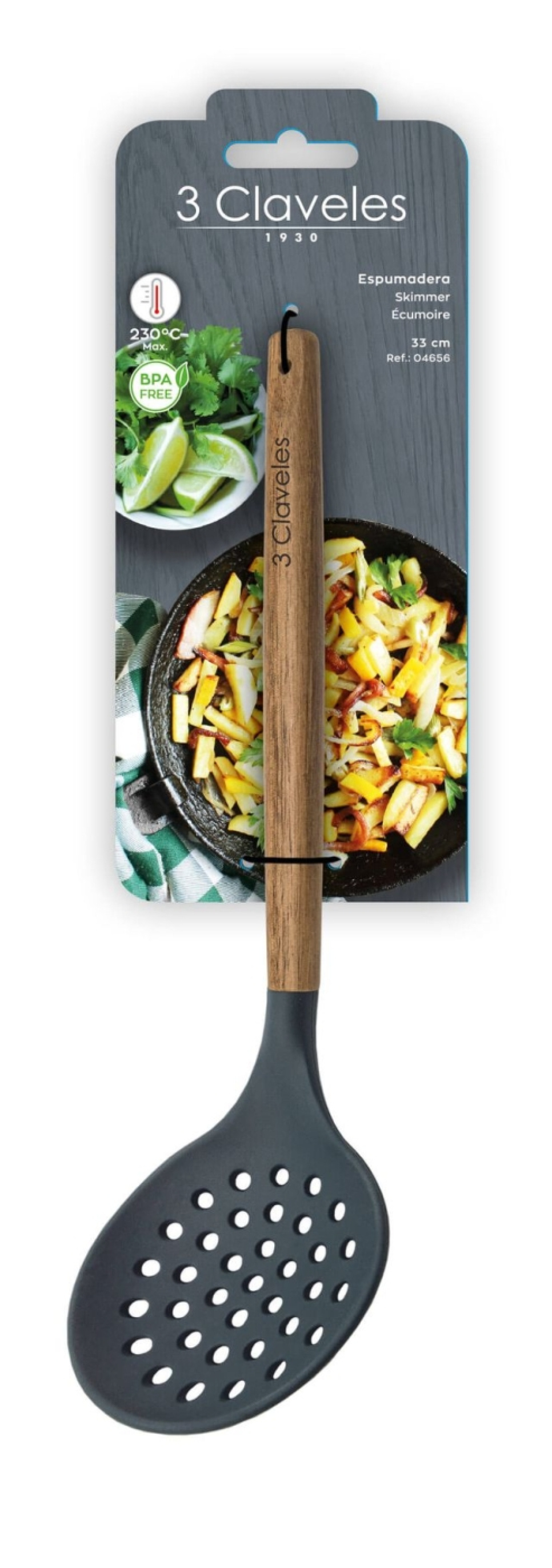 Łyżka cedzakowa, 33 cm - 3 Claveles