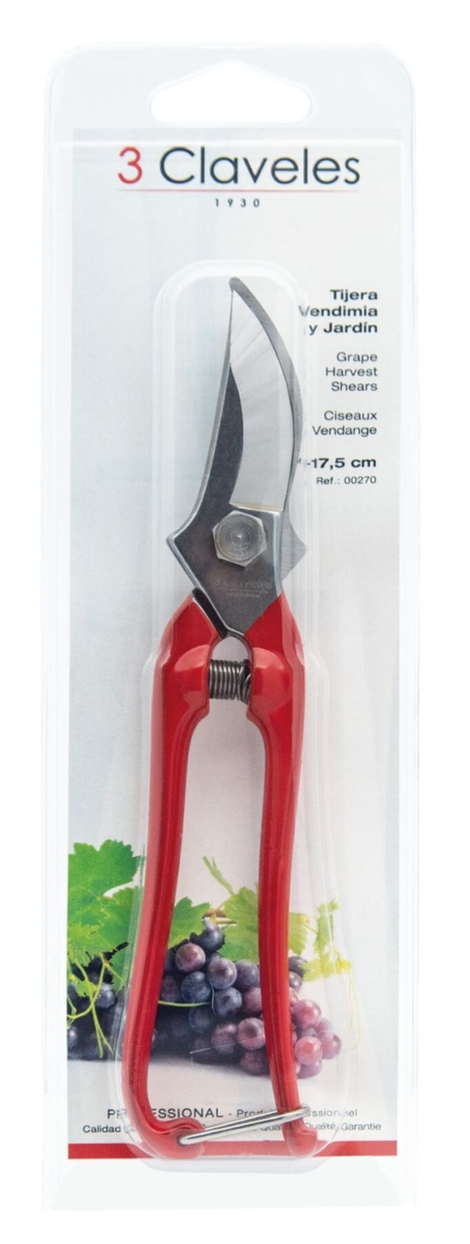 Sekator do zbioru winogron, 18 cm - 3 Claveles